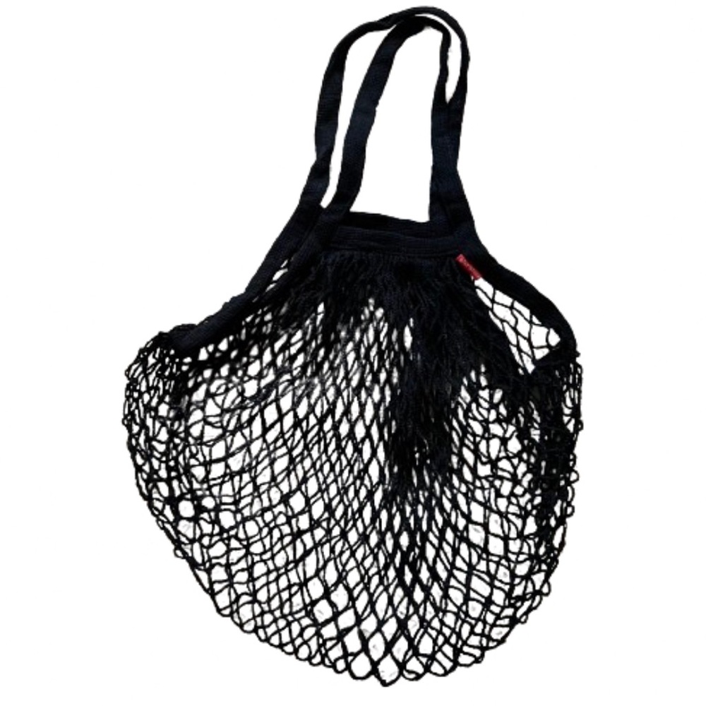 Kikkerland Black Mesh Market Bag